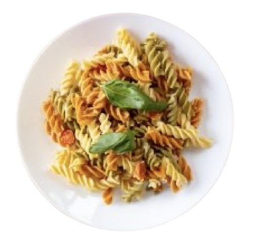 Pasta dish with vegetables